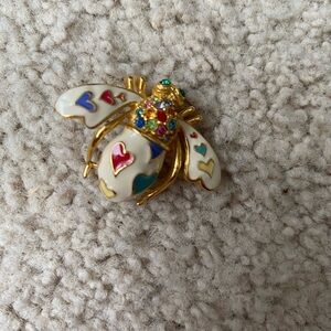 Colorful Enamel Bee Brooch lots of love